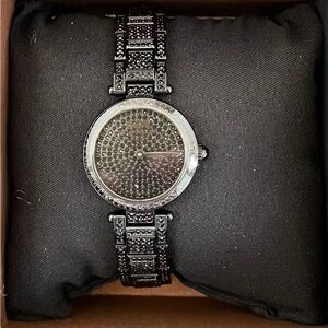 BNWT COACH Park Black Pave Crystal Womens Quartz Watch 14503431